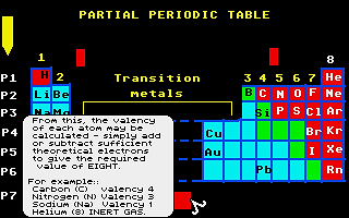 Basics of Chemistry (The) atari screenshot